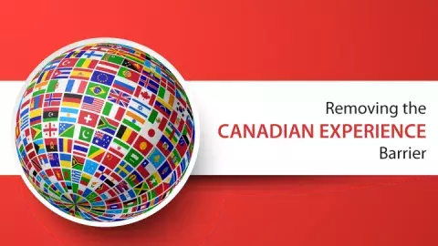 Removing the "Canadian experience" barrier Cover photo. Links to Removing the "Canadian experience" barrier